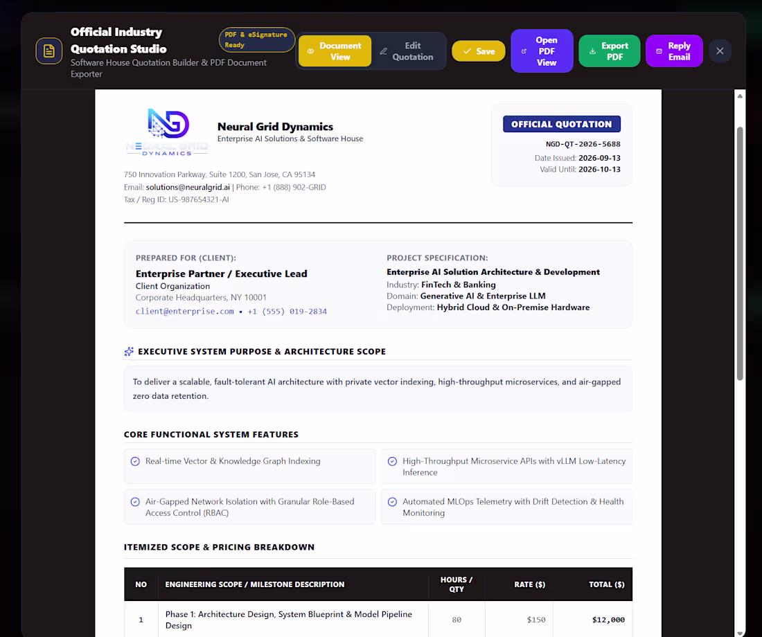 Cover image for Quotation Management Admin View