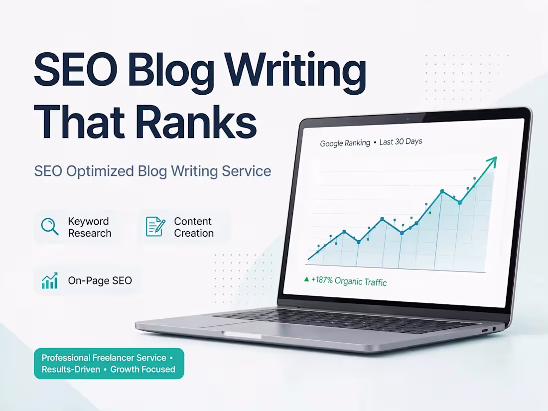 Cover image for SEO Optimized Blog Writing 