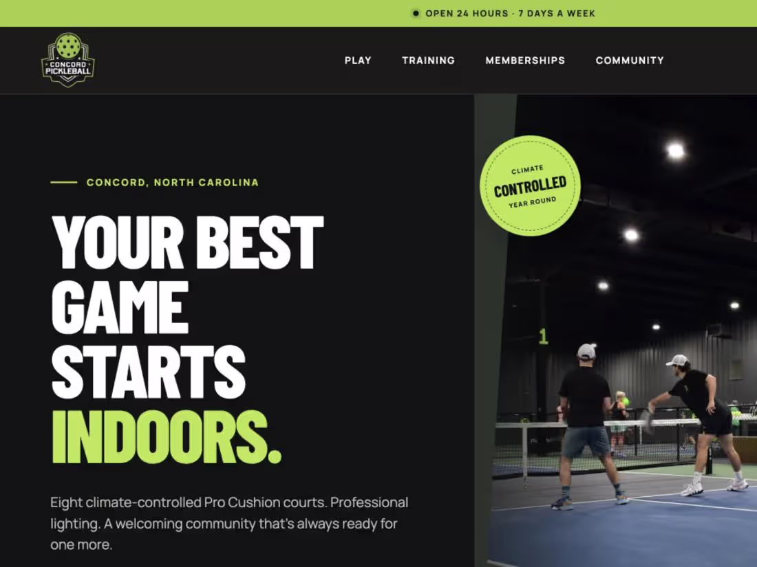 Cover image for Concord Pickleball Website