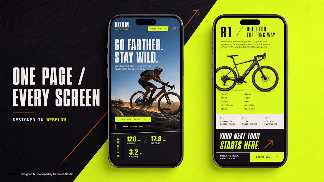 Cover image for Electric Mobility Landing Page, Concept Design