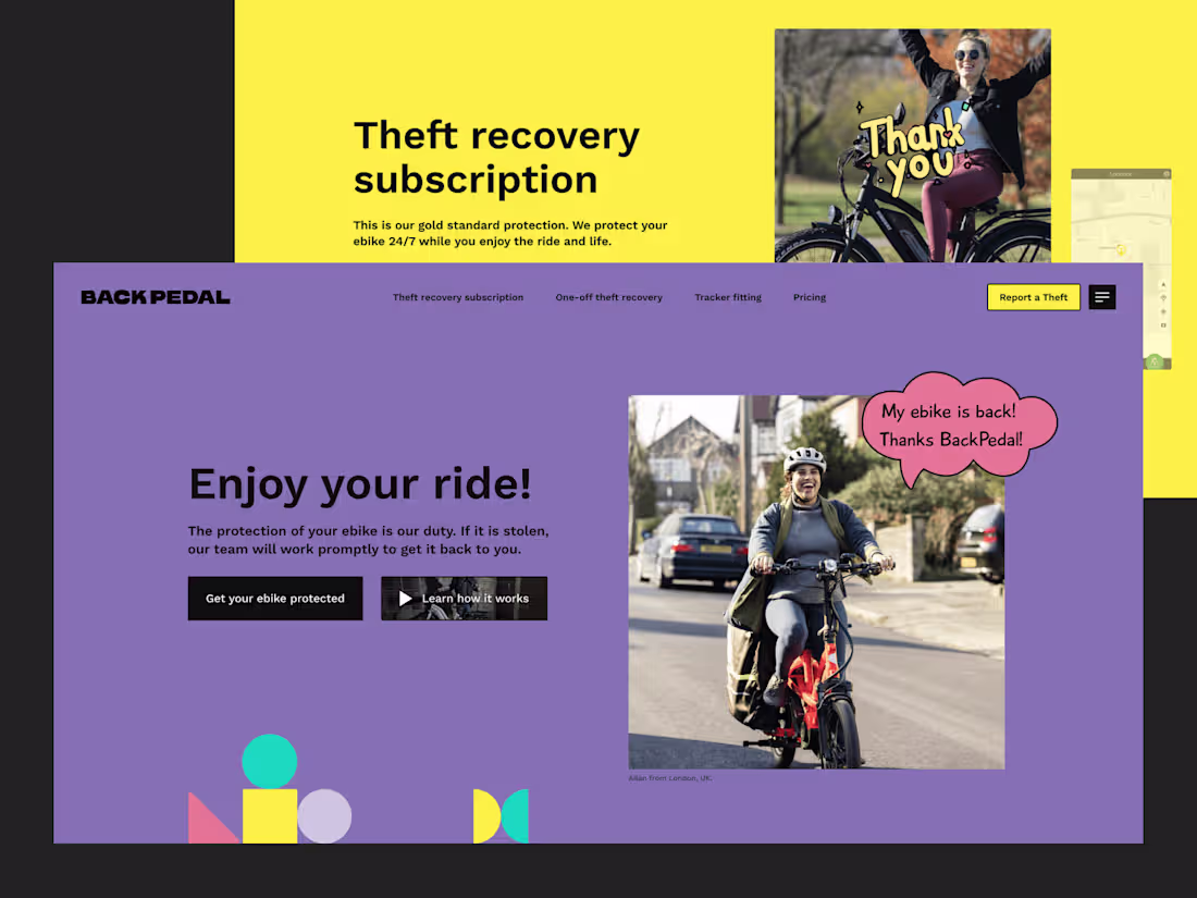 Cover image for Backpedal Framer Website