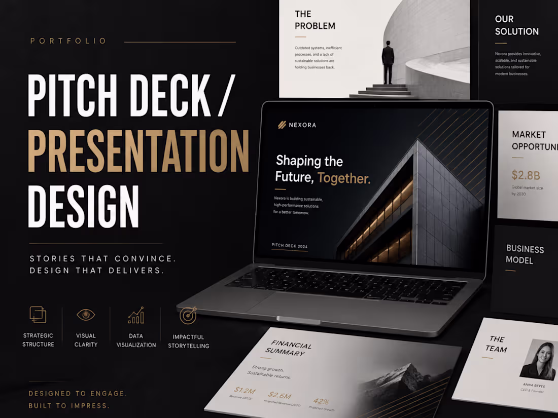 Cover image for Professional Presentation Design (Pitch Decks & Slides)