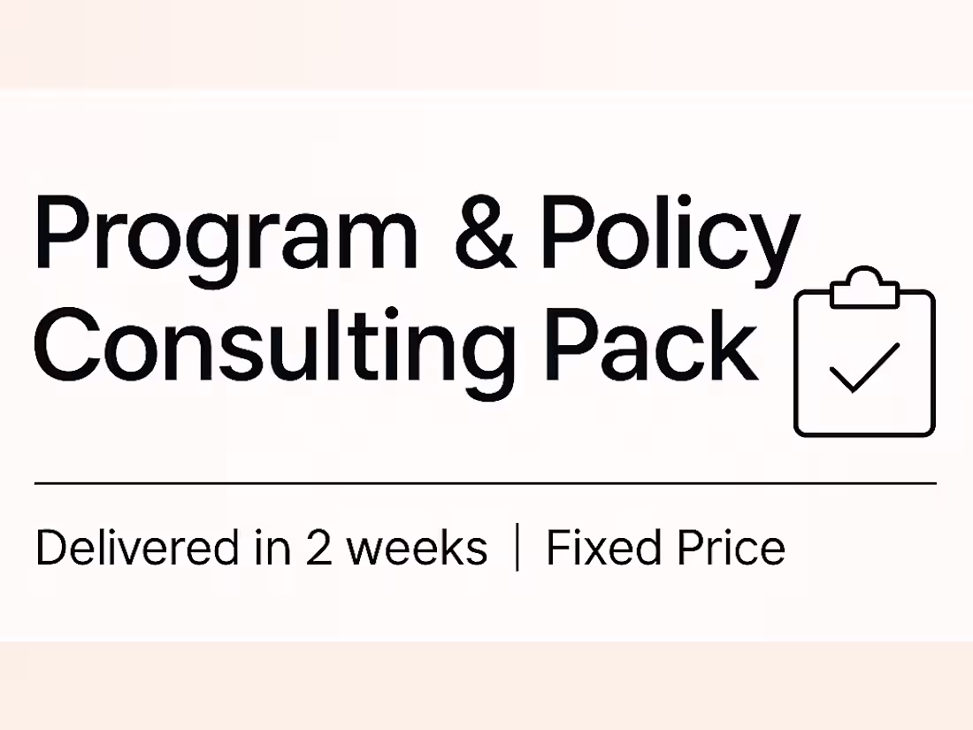 Cover image for Needs Assessment & Program Evaluation Consultant