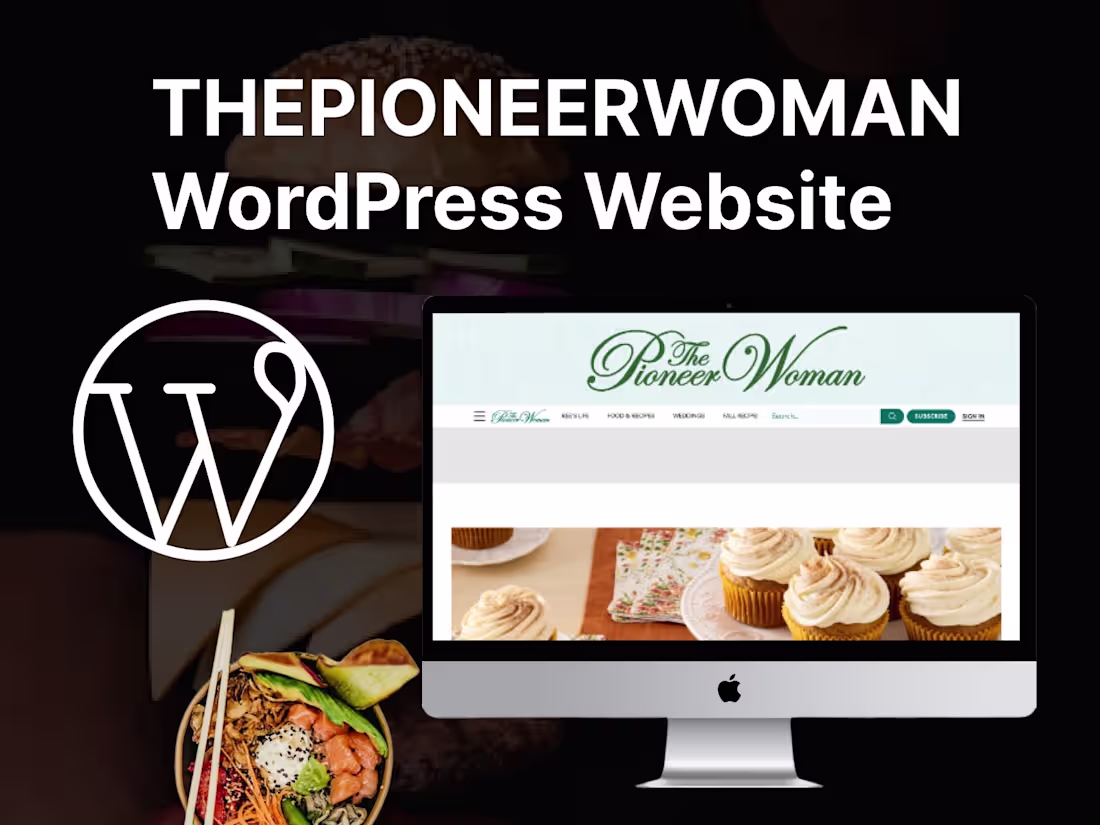 Cover image for The Pioneer Woman | Wordpress Website