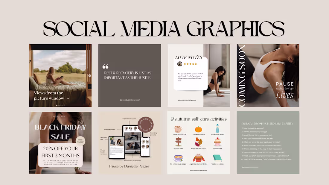 Cover image for Social Media Graphics for Lifestyle,
