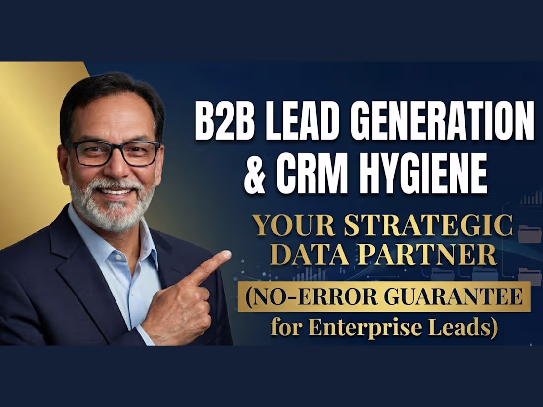 Cover image for Targeted B2B lead generation with verified emails