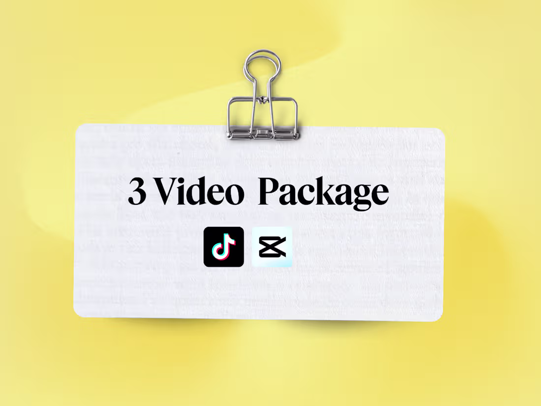 Cover image for 3 Video Package (UGC or Affiliate Marketing)