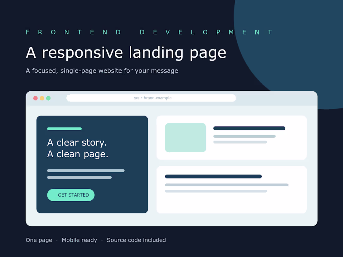 Cover image for Build a responsive one-page website