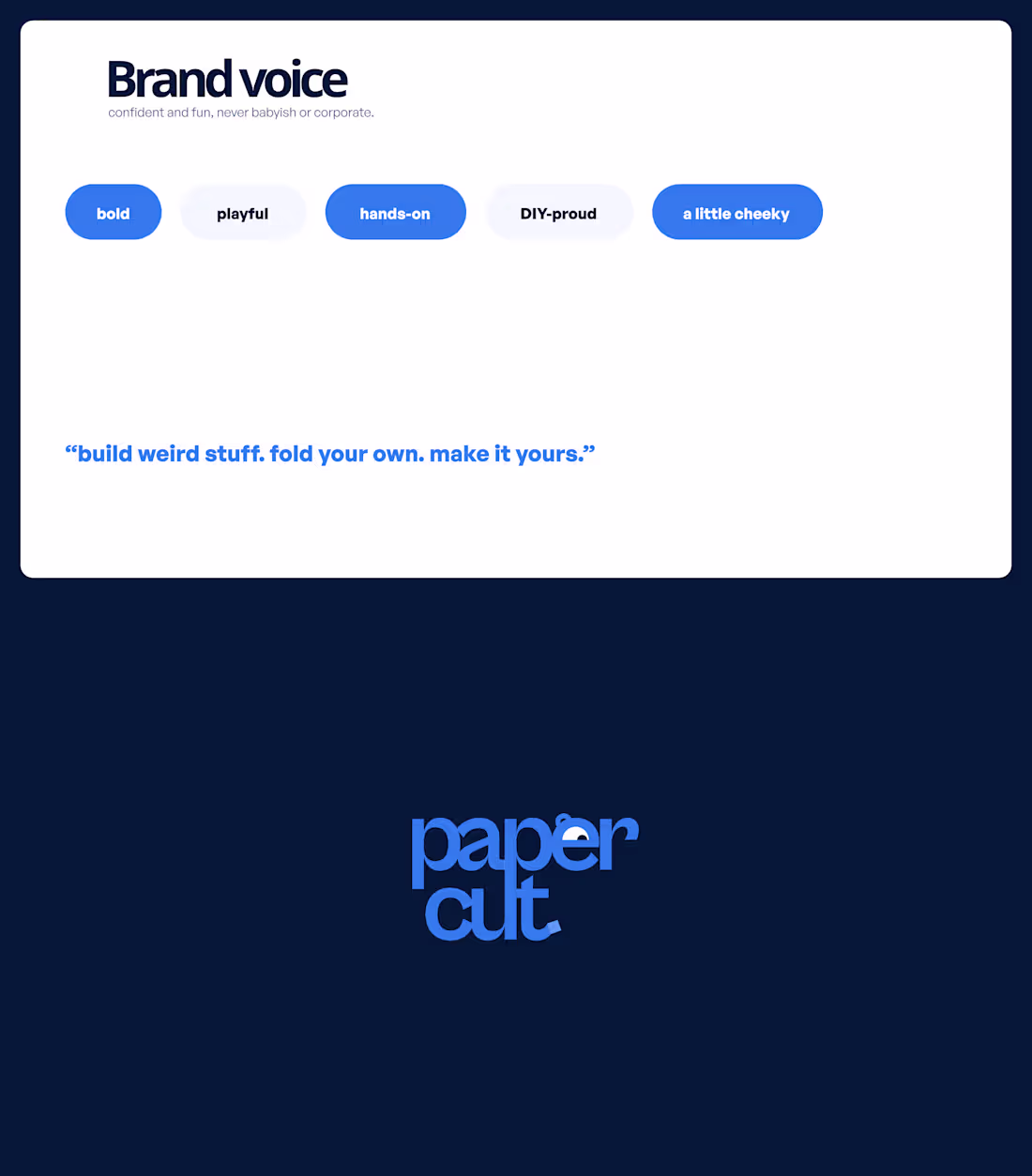 Cover image for new brand identity project: paper