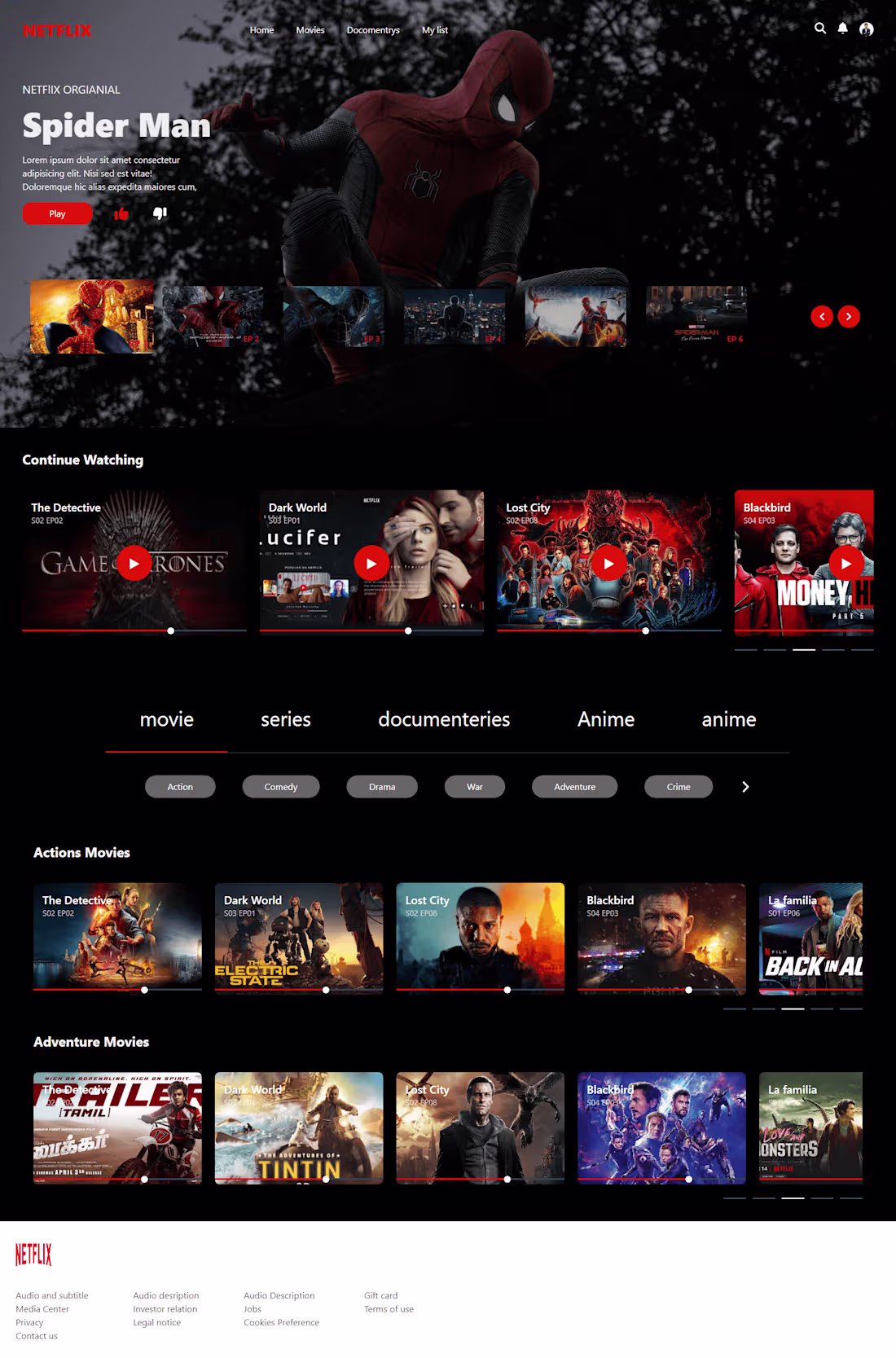 Cover image for Netflix-Style Movie Streaming UI