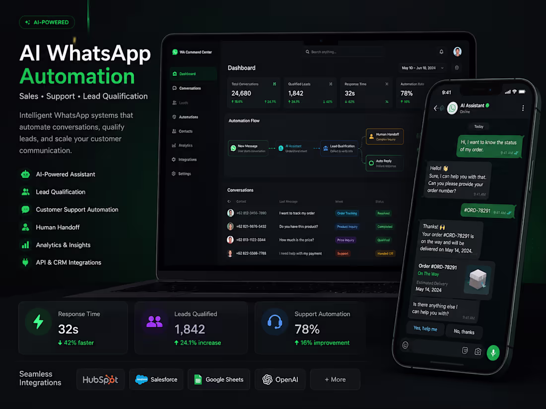 Cover image for Build AI-Powered WhatsApp Sales & Support Systems
