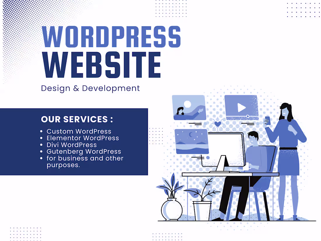 Cover image for I will create WordPress website 