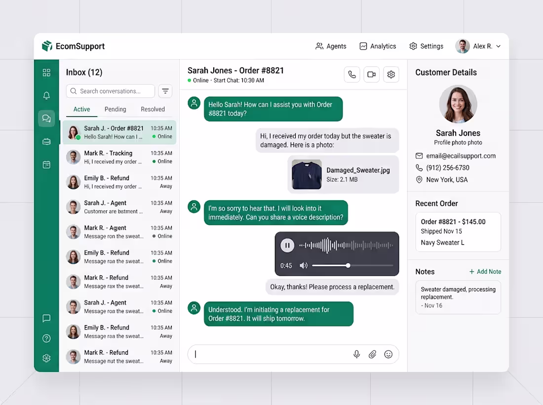 Cover image for Shopify Live Chat & Multi-Agent Support App