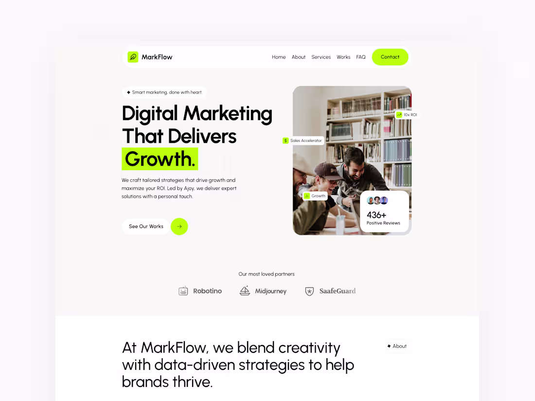 Cover image for Markflow - Agency Framer Template