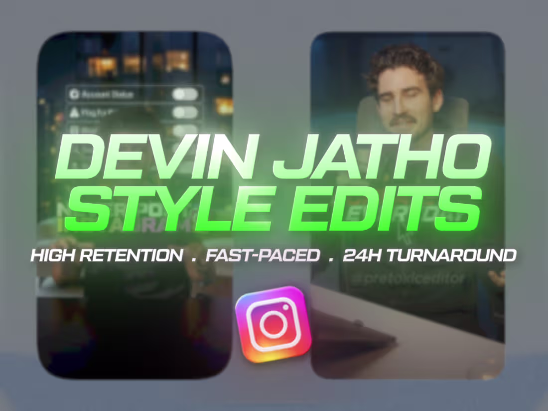 Cover image for I will edit Viral Talking Head Videos in Devin Jatho style