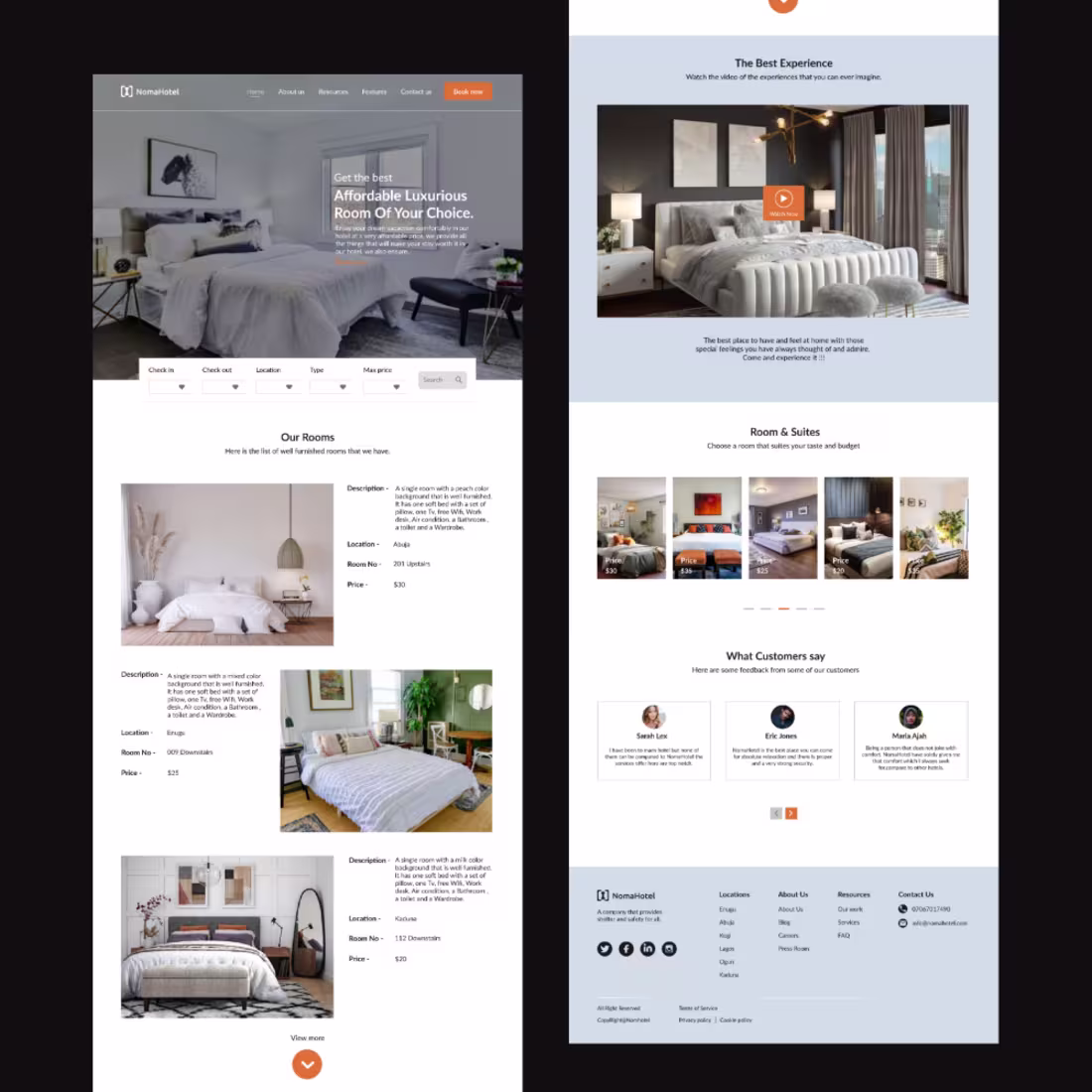 Cover image for Hotel Landing Page