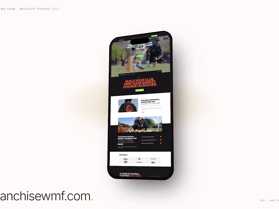 Cover image for We Make Footballers Website Redesign for UK and US Markets