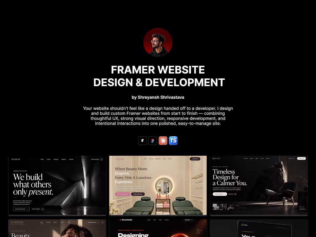 Cover image for Custom Framer Website