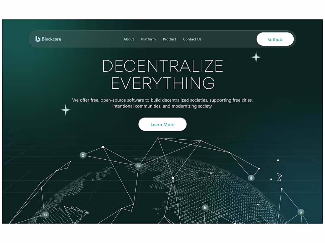 Cover image for BLOCKCHAIN LANDING PAGE