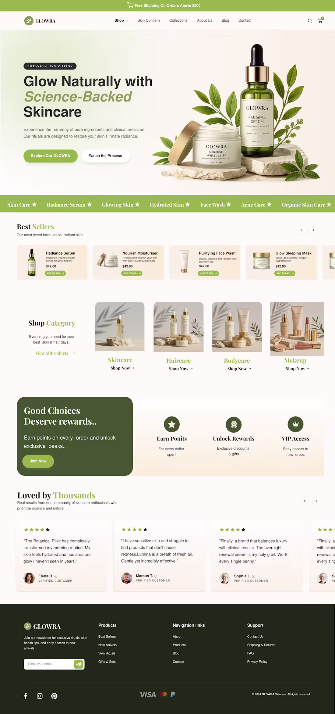 Cover image for Modern Skincare eCommerce Website Design