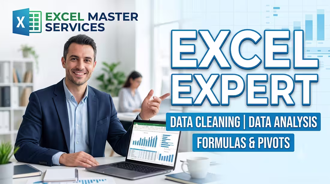 Cover image for Excel Data Cleaning, Analysis and Formatting 