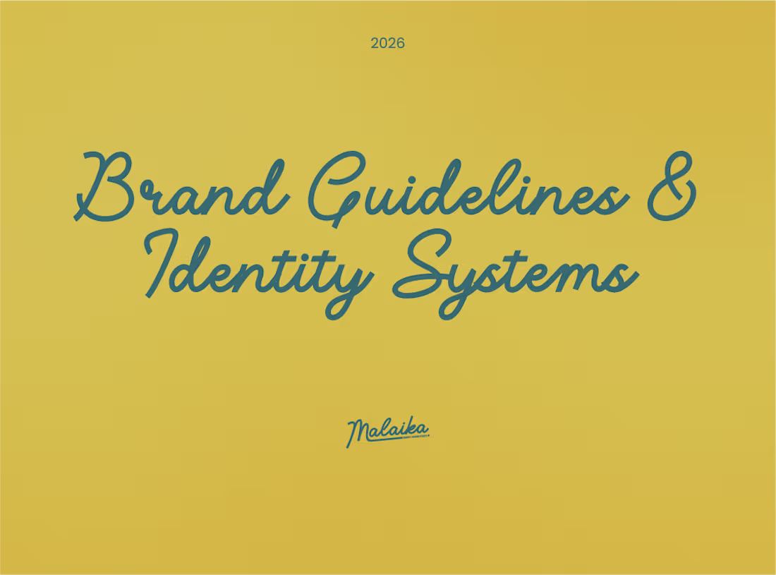 Cover image for Professional Brand Guidelines & Identity Systems
