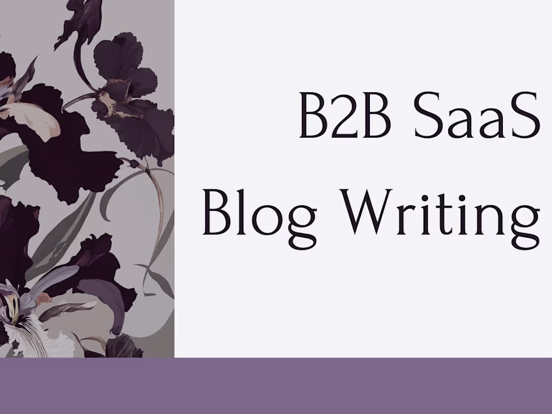 Cover image for Well-researched, human-written blogs for your SaaS company