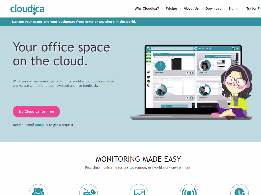 Cover image for Cloudica : Live Monitoring Software