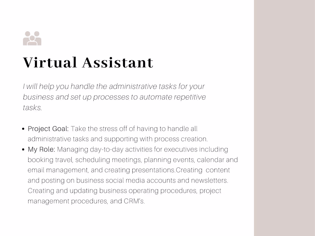 Cover image for Virtual Assistant for a VA Agency