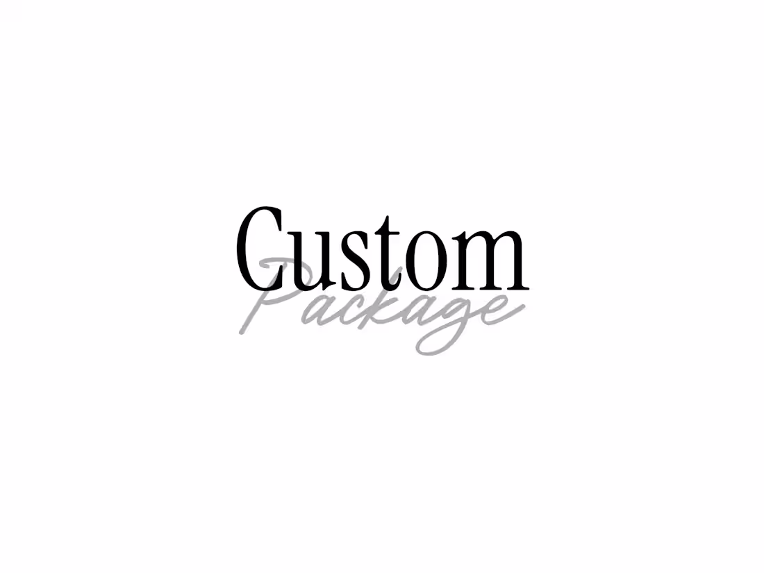 Cover image for | Custom Package