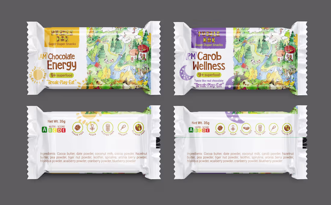 Cover image for Puzzle Bar Product Packaging & Brand Design