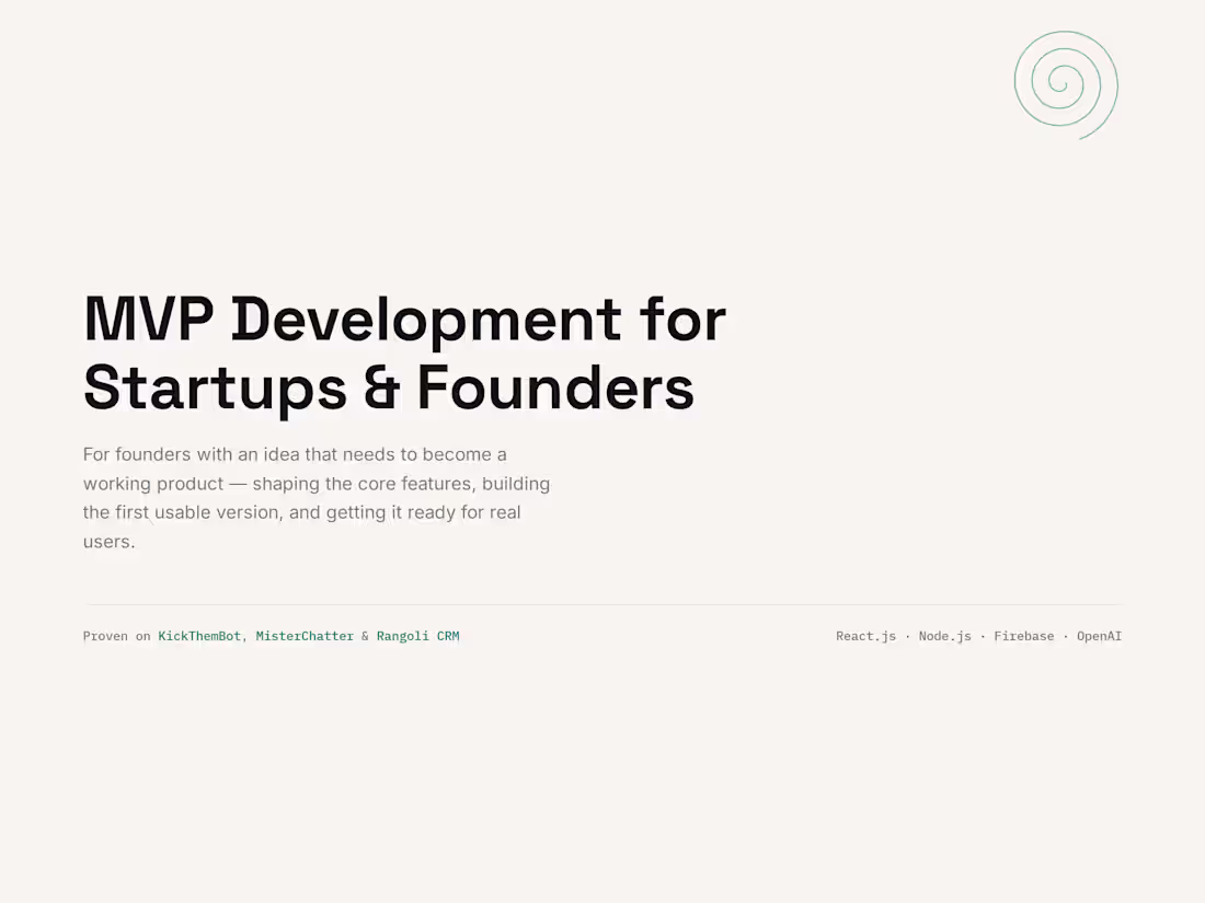 Cover image for MVP Development for Startups & Founders