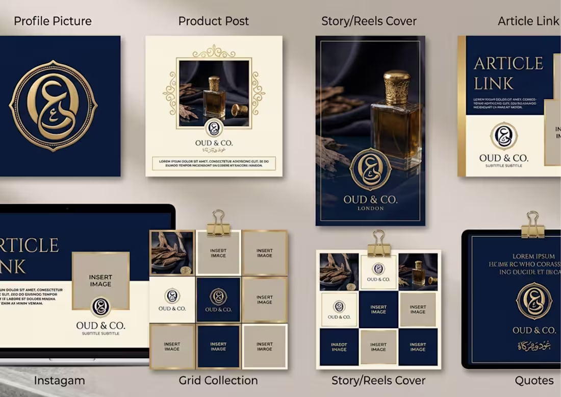 Cover image for Luxury Perfume Brand Identity &