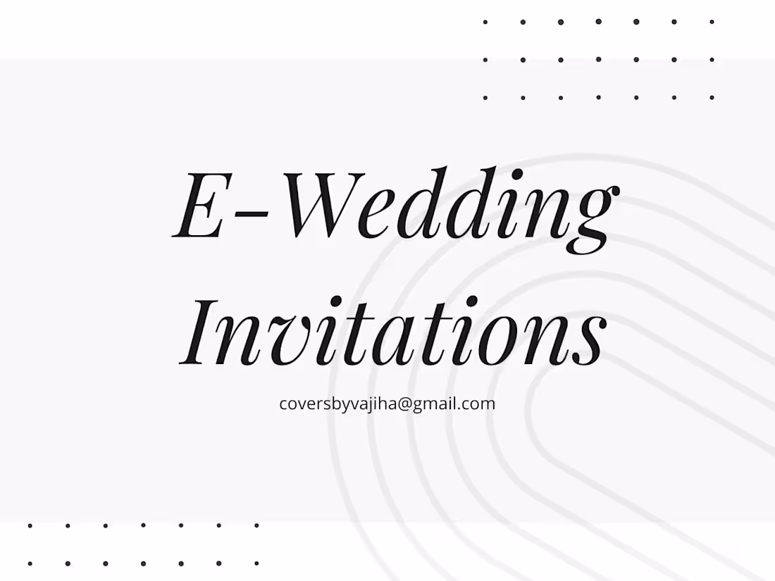 Cover image for —E-Wedding Invitations 
