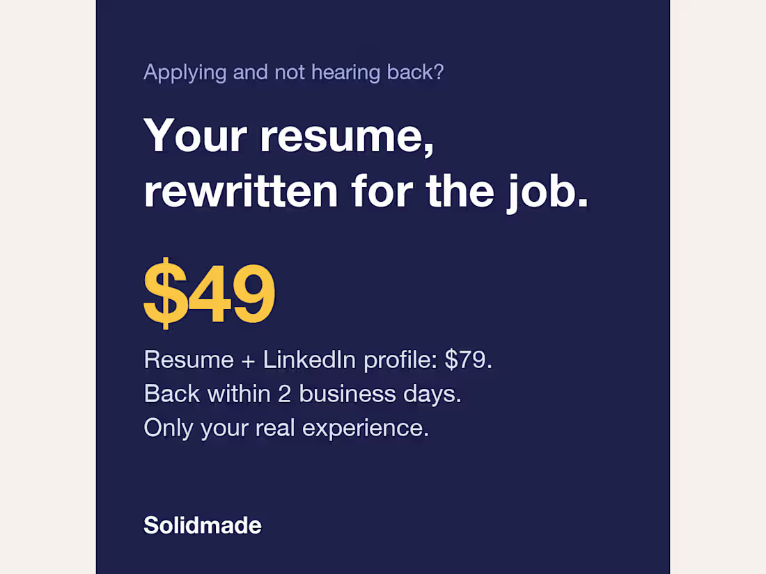 Cover image for Resume and LinkedIn rewrite