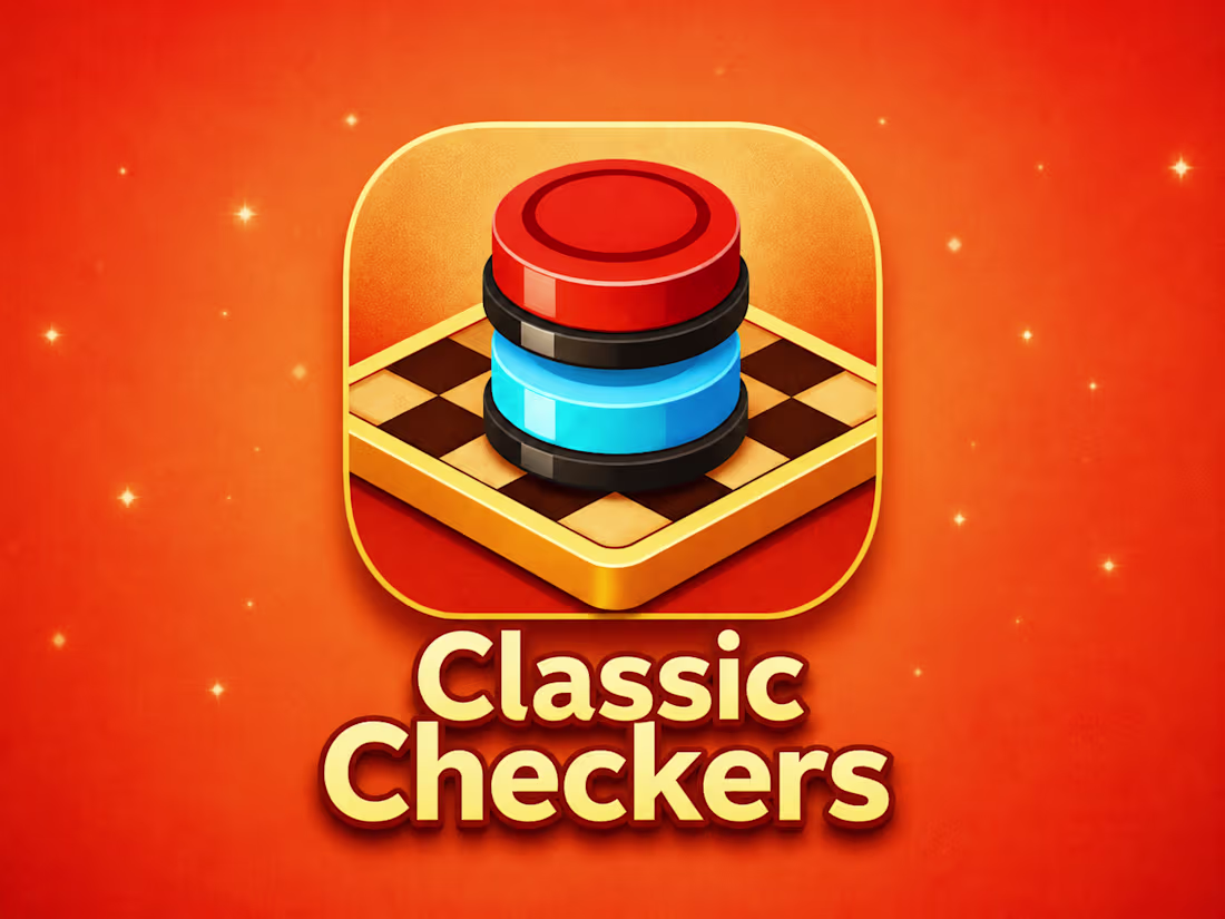 Cover image for Classic Checkers is a simple