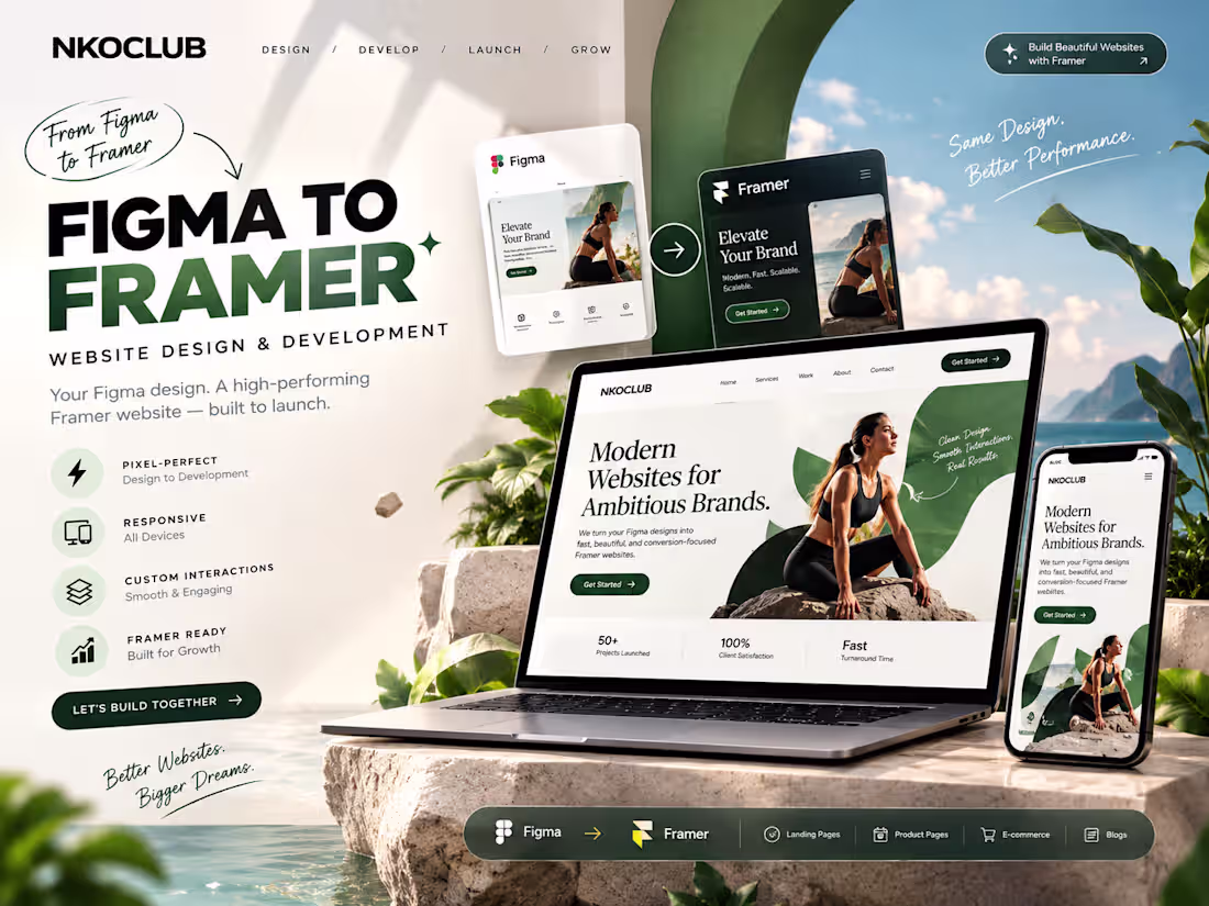 Cover image for Figma to Framer | Modern Website Design & Development