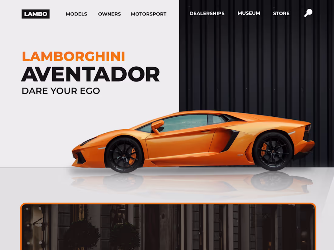 Cover image for Just an attempt - Lamborghini Website