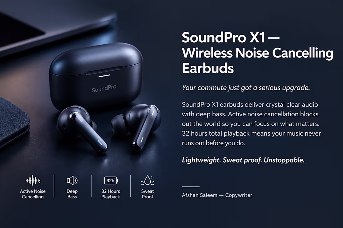 Cover image for Electronics Product Description:
“A sample product