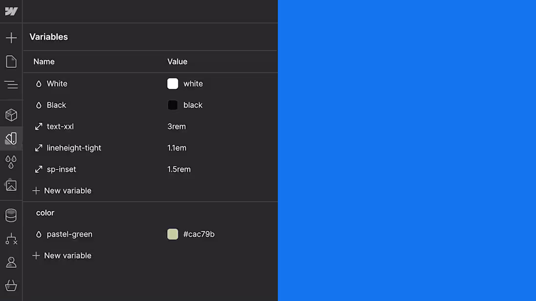 Cover image for Webflow CSS variables