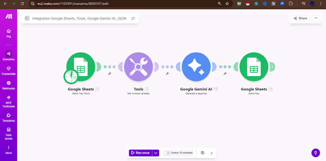 Cover image for AI Data Categorization Engine – Gemini + Make.com
