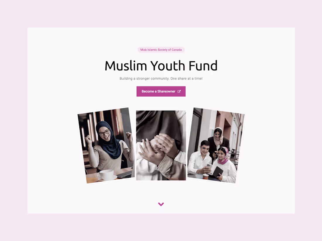 Cover image for Share-ownership Landing Page Design (Muslim Youth Fund)