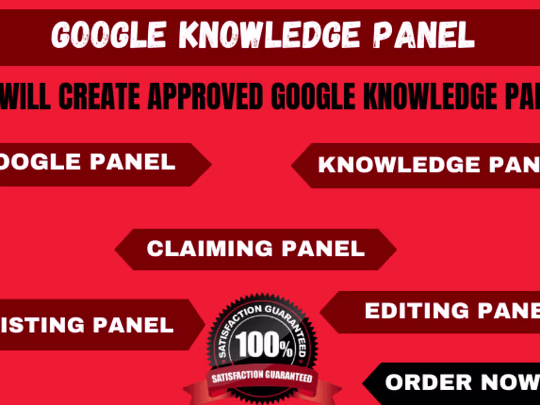 Cover image for I will Build Accepted Google KnowledgePanel For Any Category