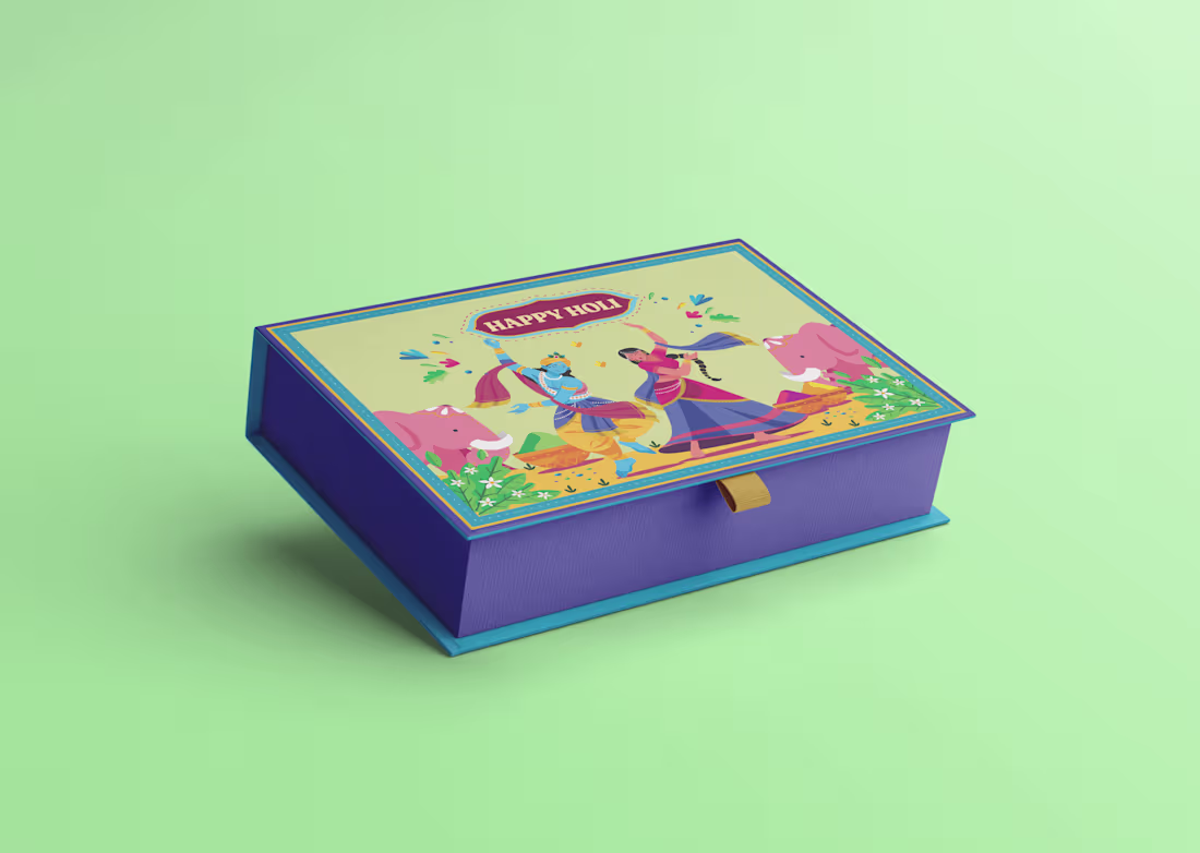 Cover image for Holi packaging | Festive | Ethnic | Celebration