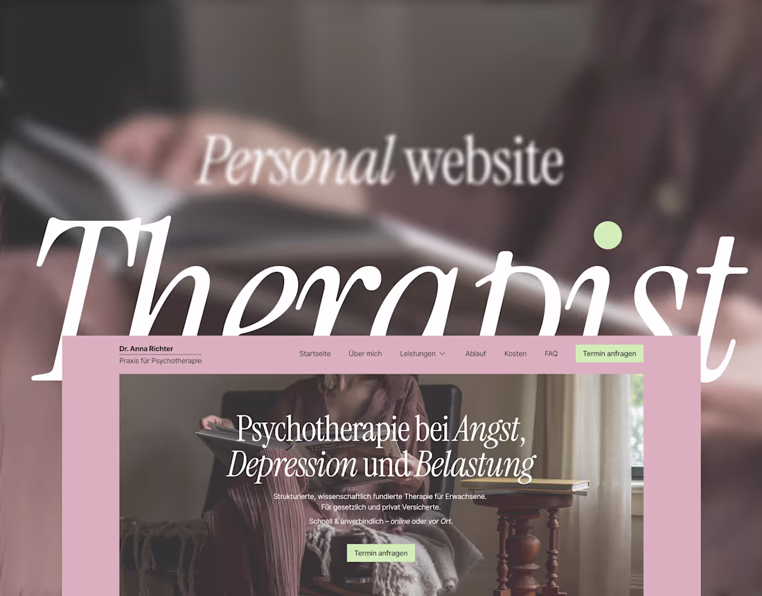 Cover image for Therapist | Personal Brand | Psychotherapy