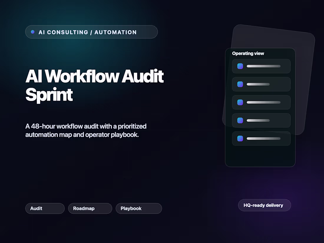 Cover image for AI Workflow Audit Sprint