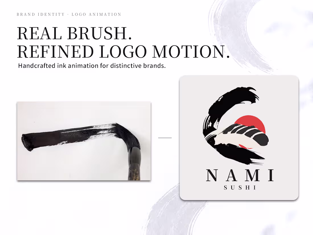 Cover image for Real Brush Ink Logo Animation