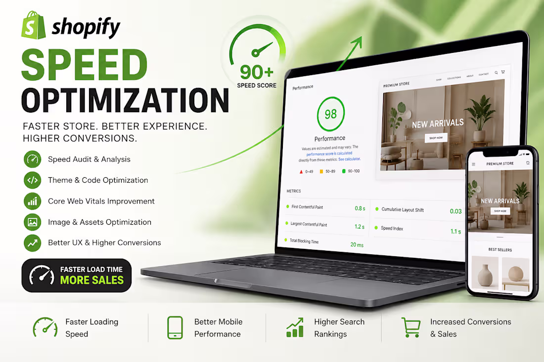 Cover image for Shopify Speed Optimization & Performance Audit