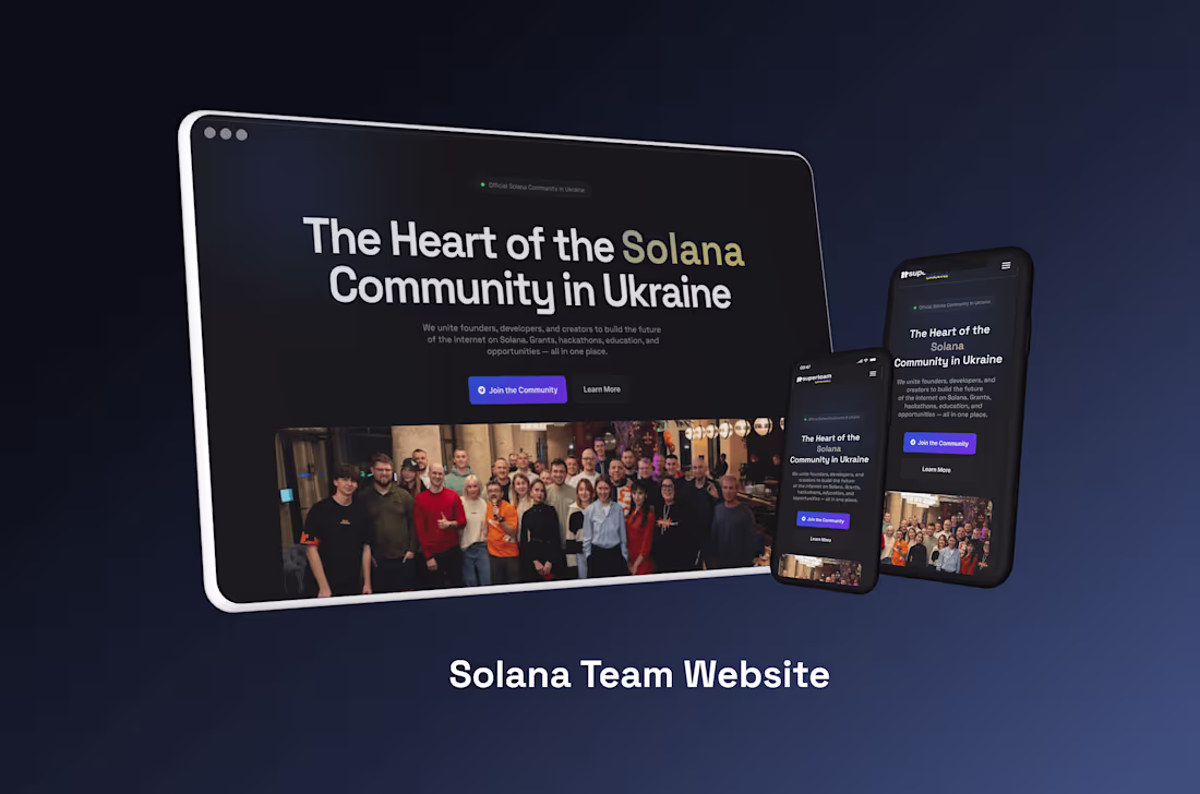 Cover image for Solana Event — Landing Page Concept & Visual Redesign