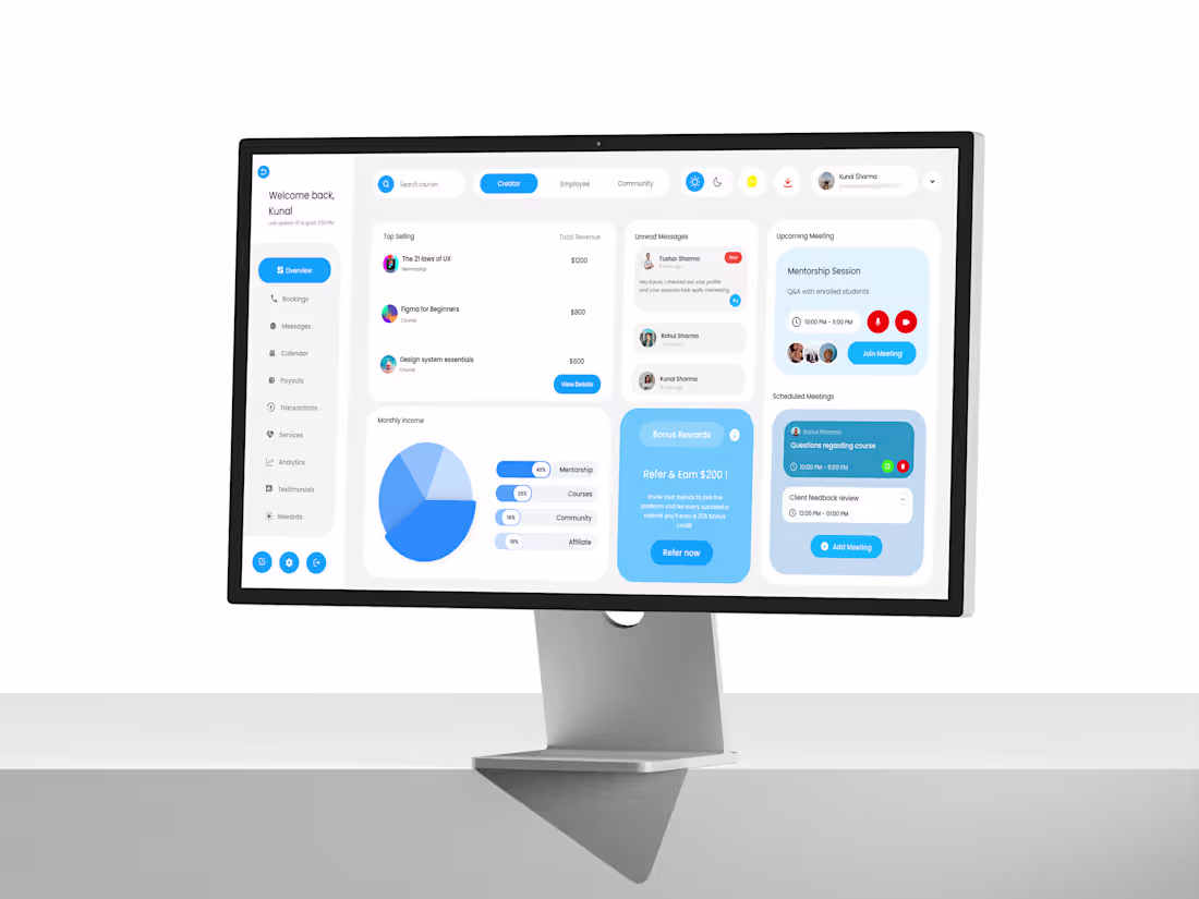 Cover image for I designed this SaaS dashboard